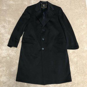 Hart Schaffner Marx Gold Trumpeter Mens Black Coat